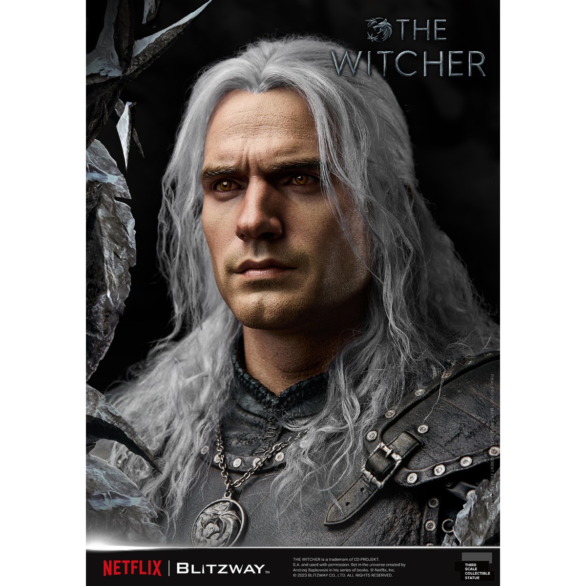 Blitzway - Estatua Geralt of Rivia 1/3 Escala Infinita - The Witcher 