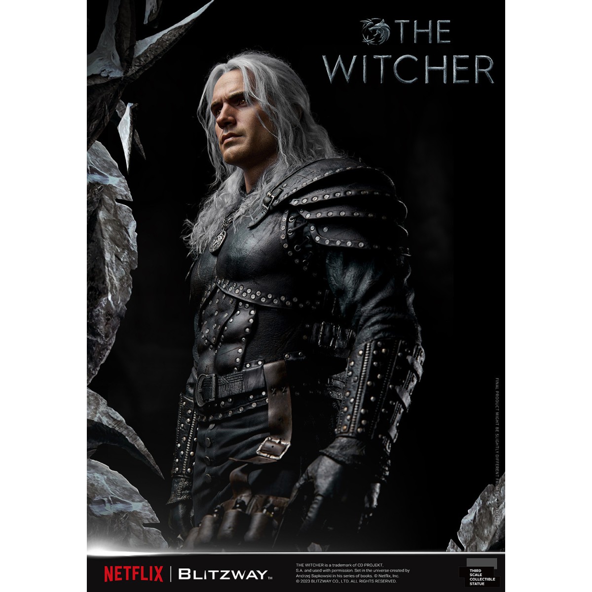 Blitzway - Estatua Geralt of Rivia 1/3 Escala Infinita - The Witcher 
