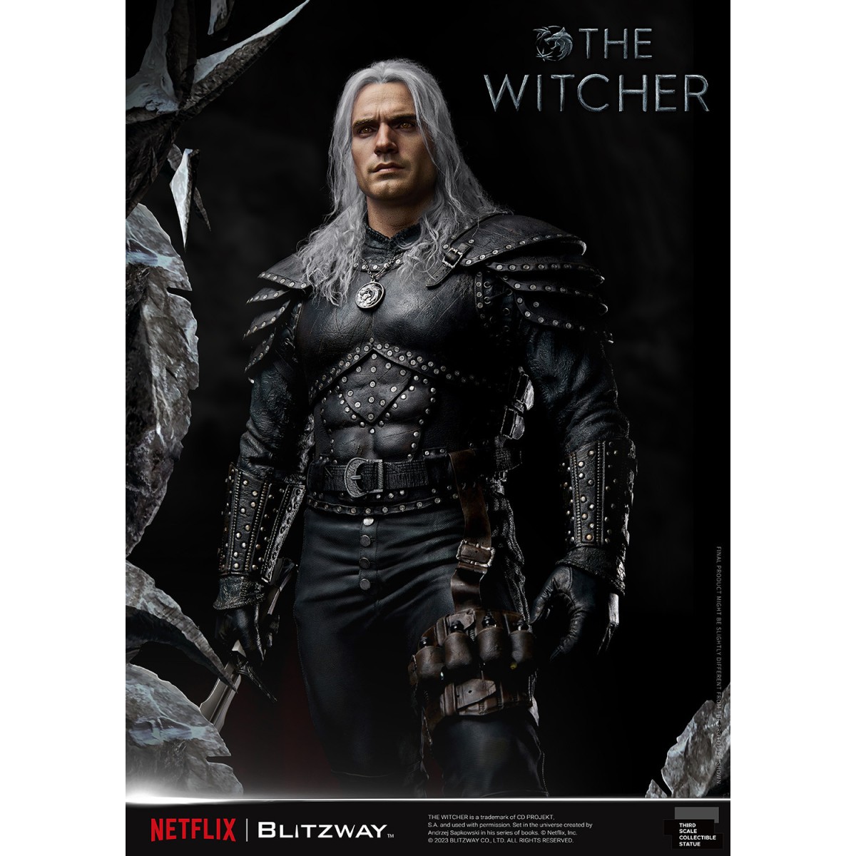 Blitzway - Estatua Geralt of Rivia 1/3 Escala Infinita - The Witcher 