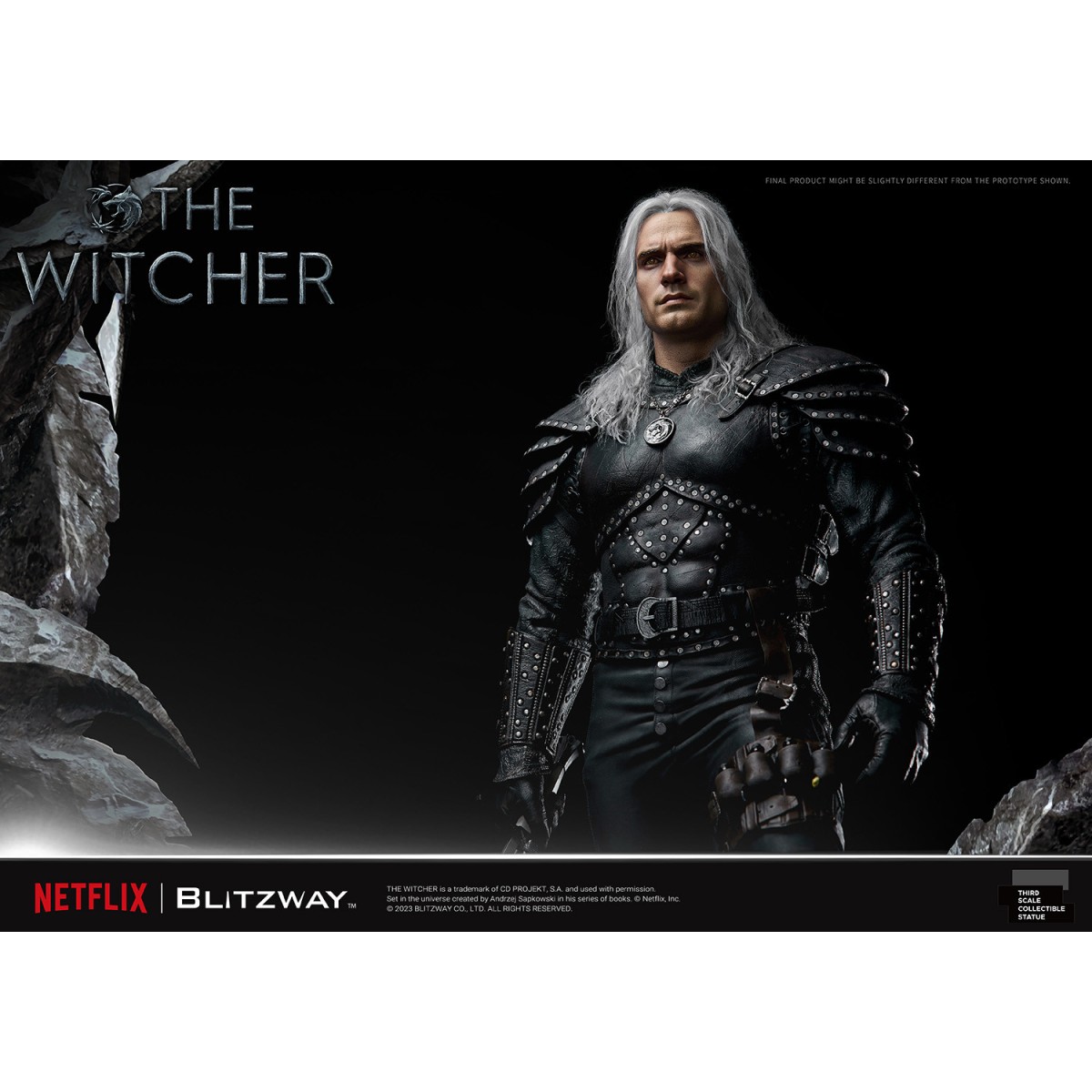 Blitzway - Estatua Geralt of Rivia 1/3 Escala Infinita - The Witcher 