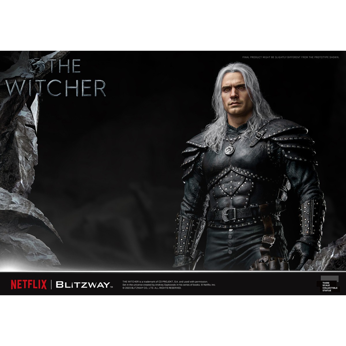 Blitzway - Estatua Geralt of Rivia 1/3 Escala Infinita - The Witcher 