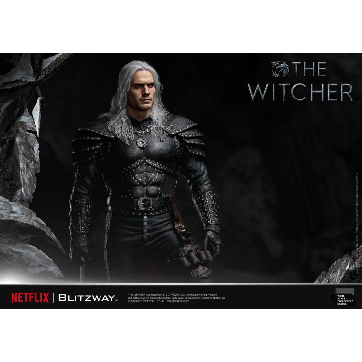 Blitzway - Estatua Geralt of Rivia 1/3 Escala Infinita - The Witcher 