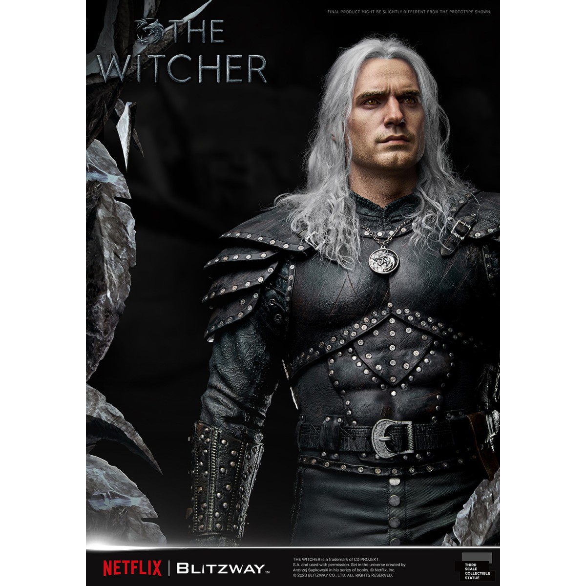 Blitzway - Estatua Geralt of Rivia 1/3 Escala Infinita - The Witcher 