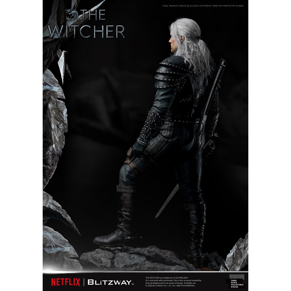 Blitzway - Estatua Geralt of Rivia 1/3 Escala Infinita - The Witcher 