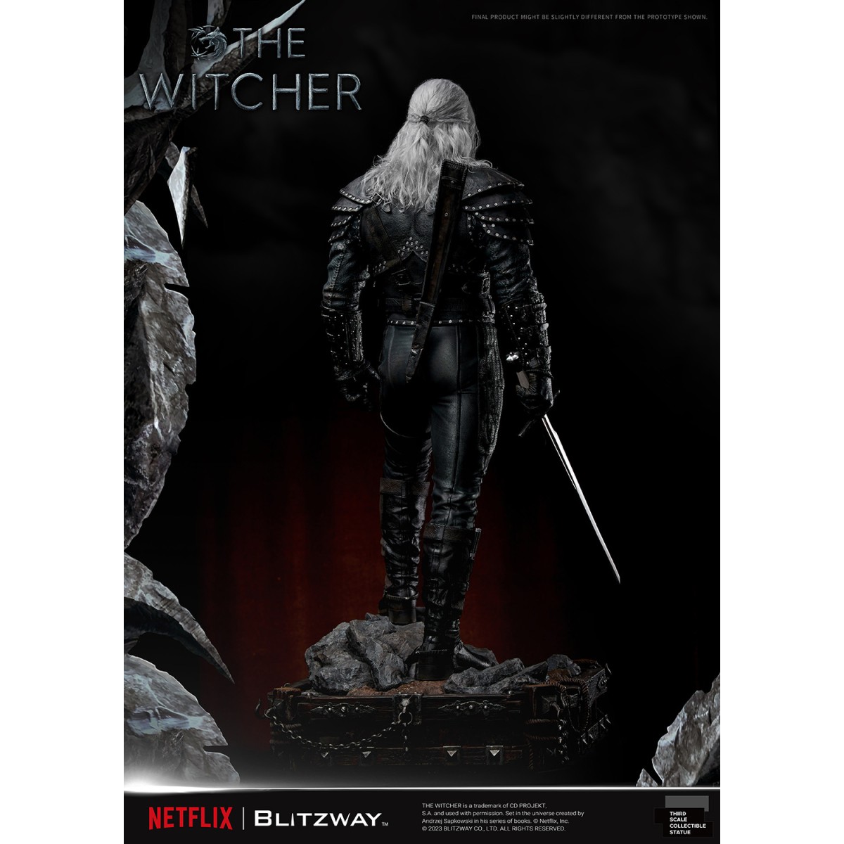 Blitzway - Estatua Geralt of Rivia 1/3 Escala Infinita - The Witcher 