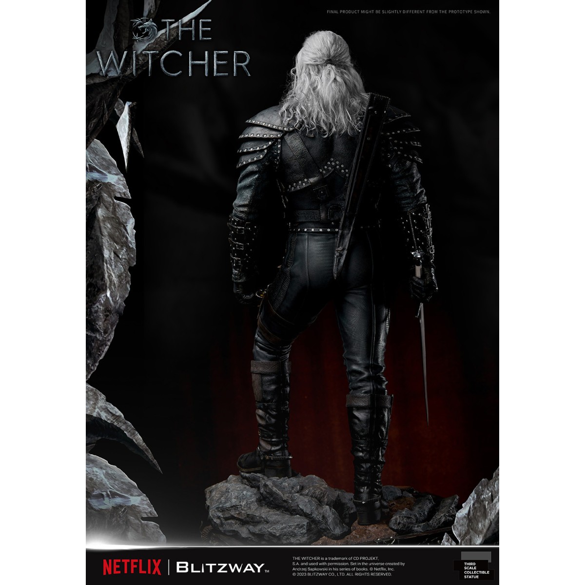 Blitzway - Estatua Geralt of Rivia 1/3 Escala Infinita - The Witcher 