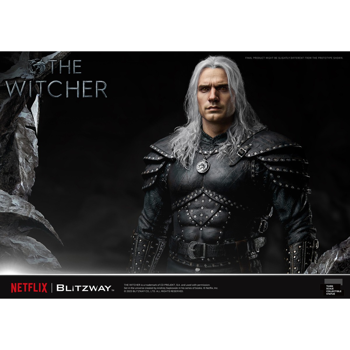 Blitzway - Estatua Geralt of Rivia 1/3 Escala Infinita - The Witcher 