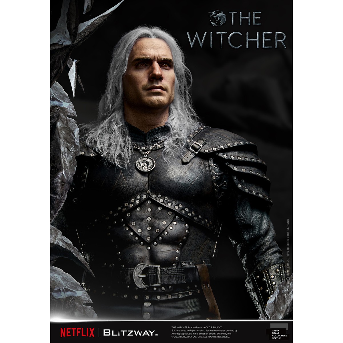 Blitzway - Estatua Geralt of Rivia 1/3 Escala Infinita - The Witcher 