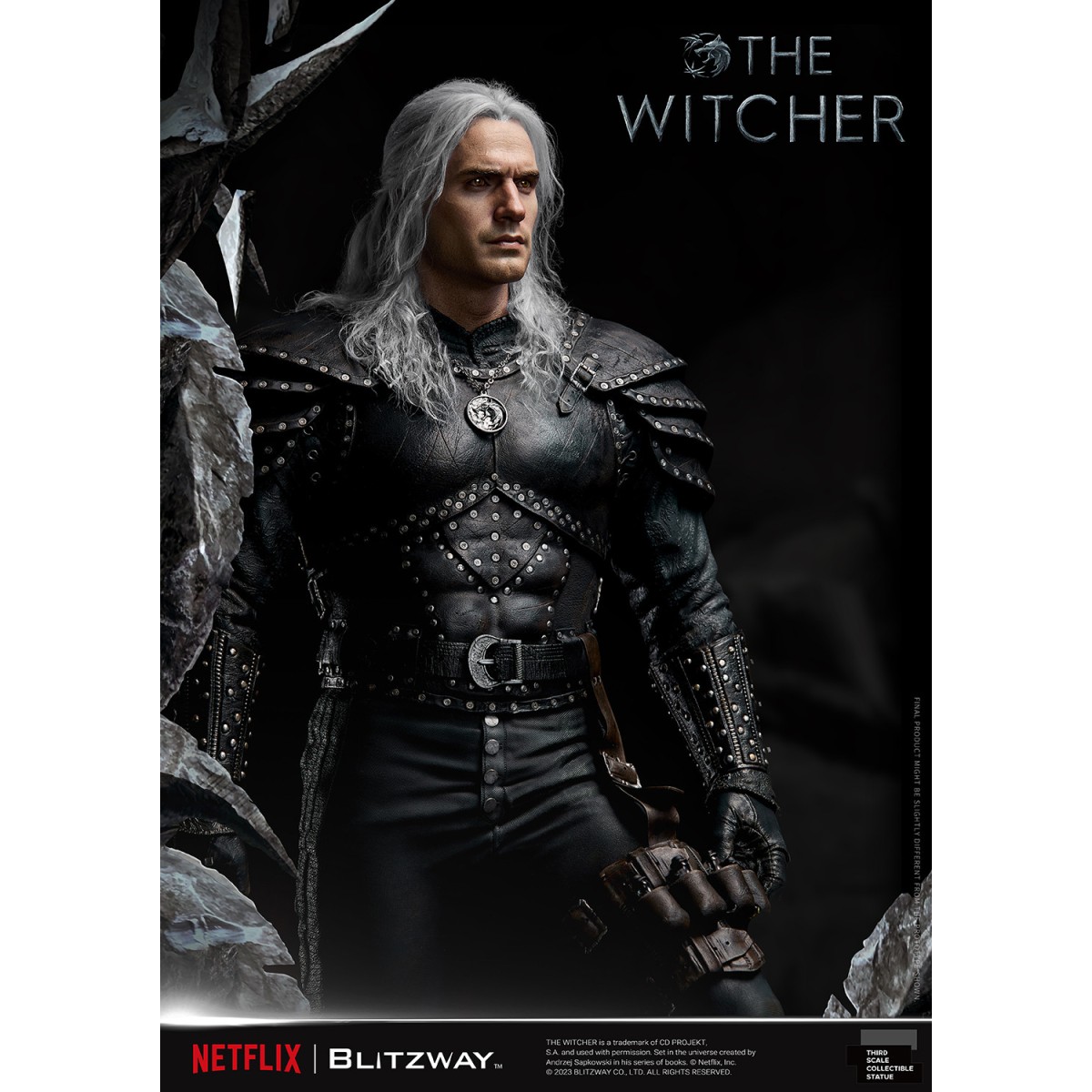Blitzway - Estatua Geralt of Rivia 1/3 Escala Infinita - The Witcher 