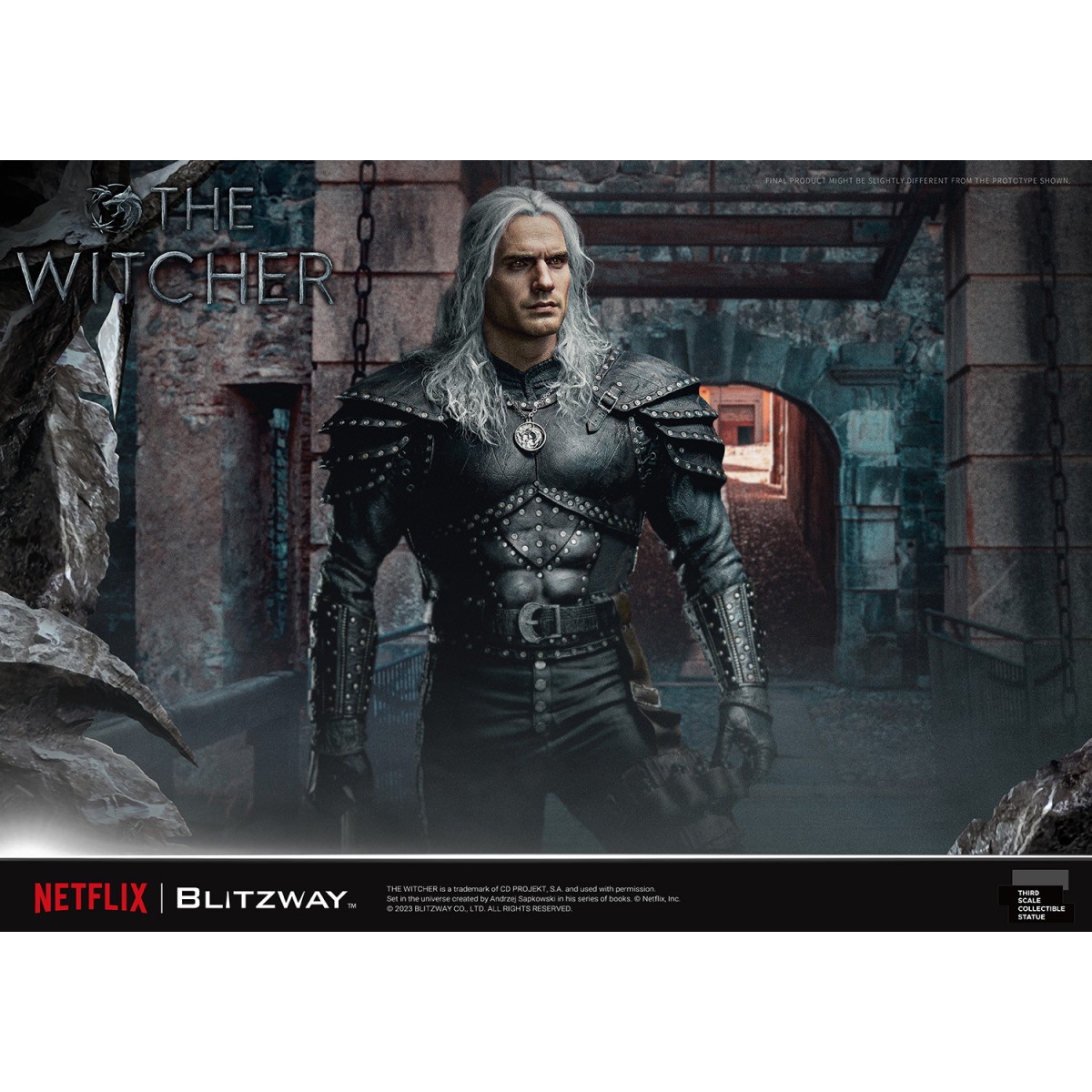 Blitzway - Estatua Geralt of Rivia 1/3 Escala Infinita - The Witcher 