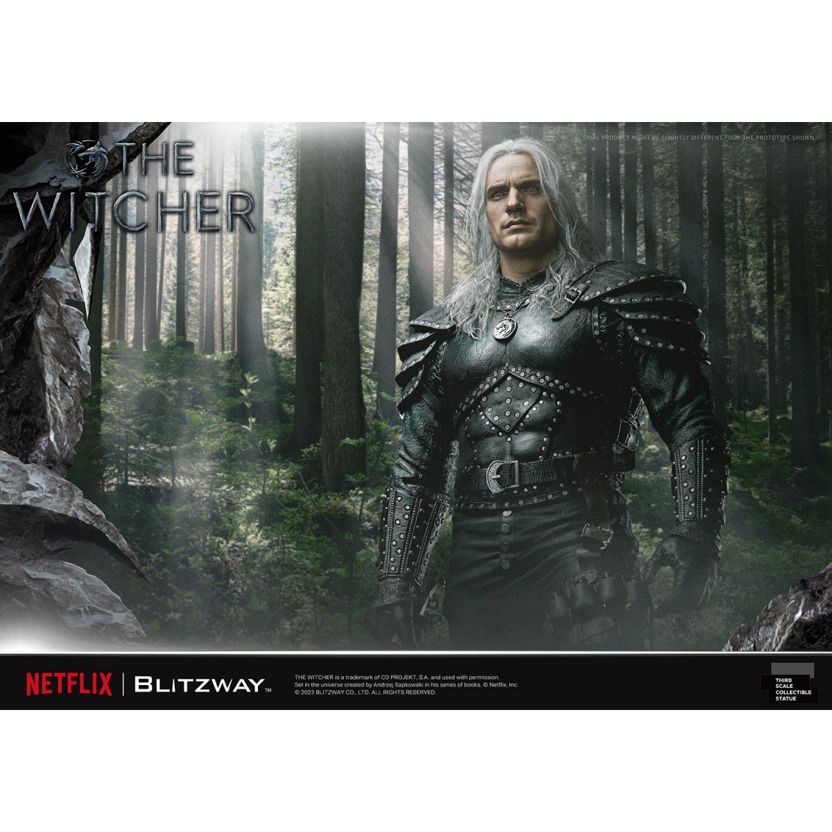Blitzway - Estatua Geralt of Rivia 1/3 Escala Infinita - The Witcher 