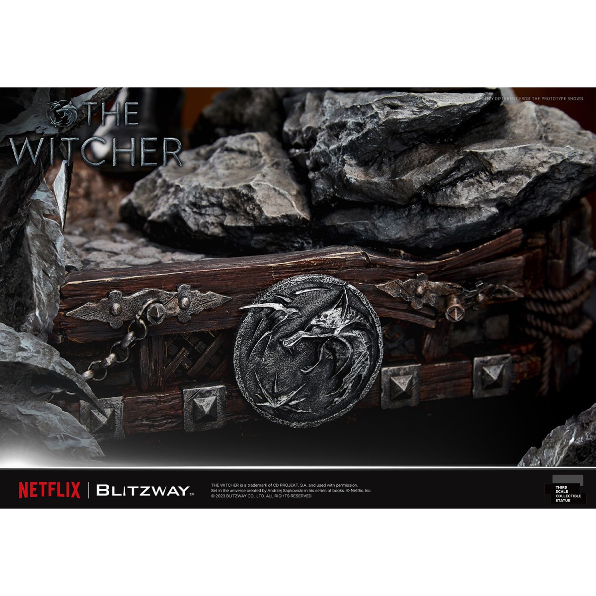 Blitzway - Estatua Geralt of Rivia 1/3 Escala Infinita - The Witcher 