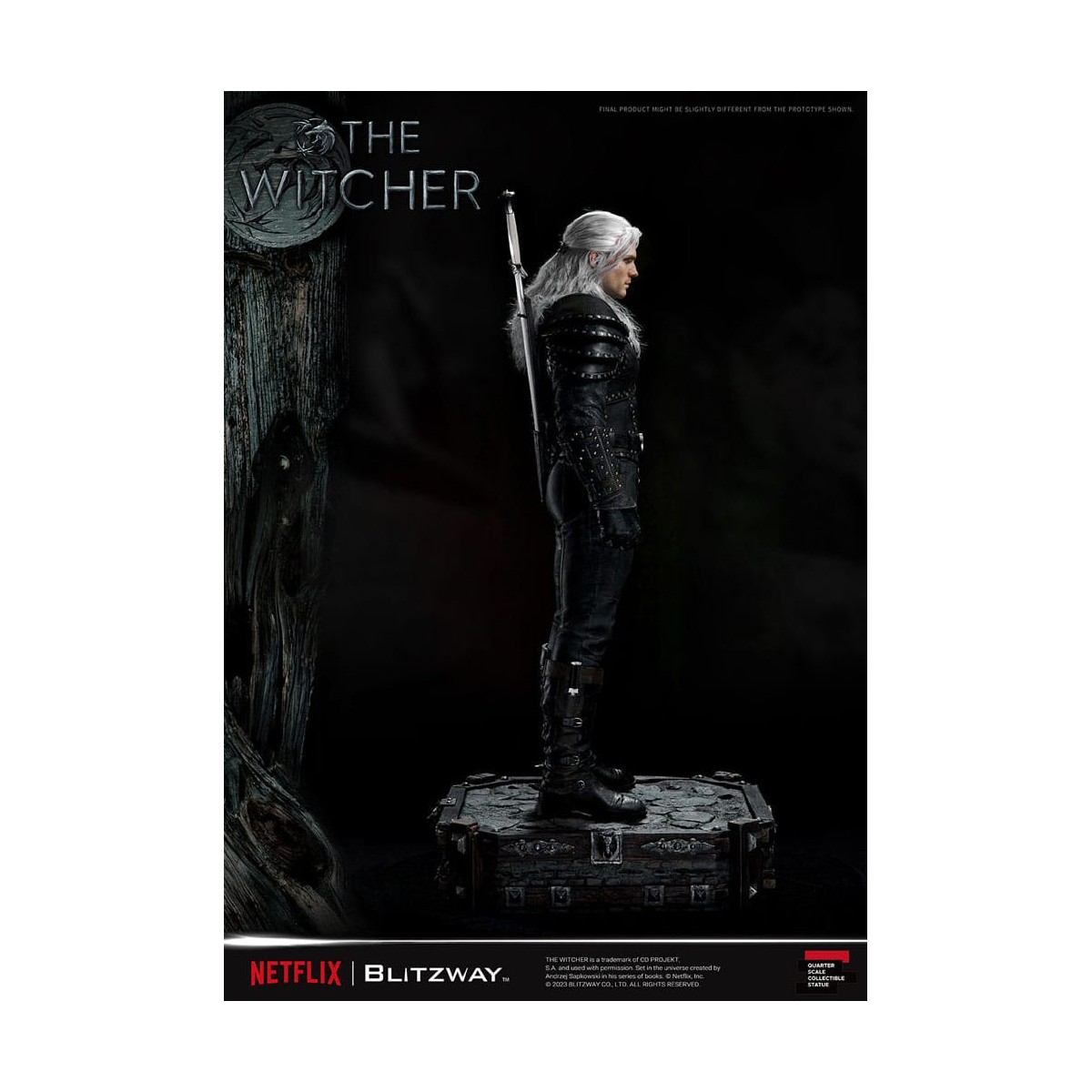 Blitzway - Estatua Geralt of Rivia 1/4 Escala Superior - The Witcher