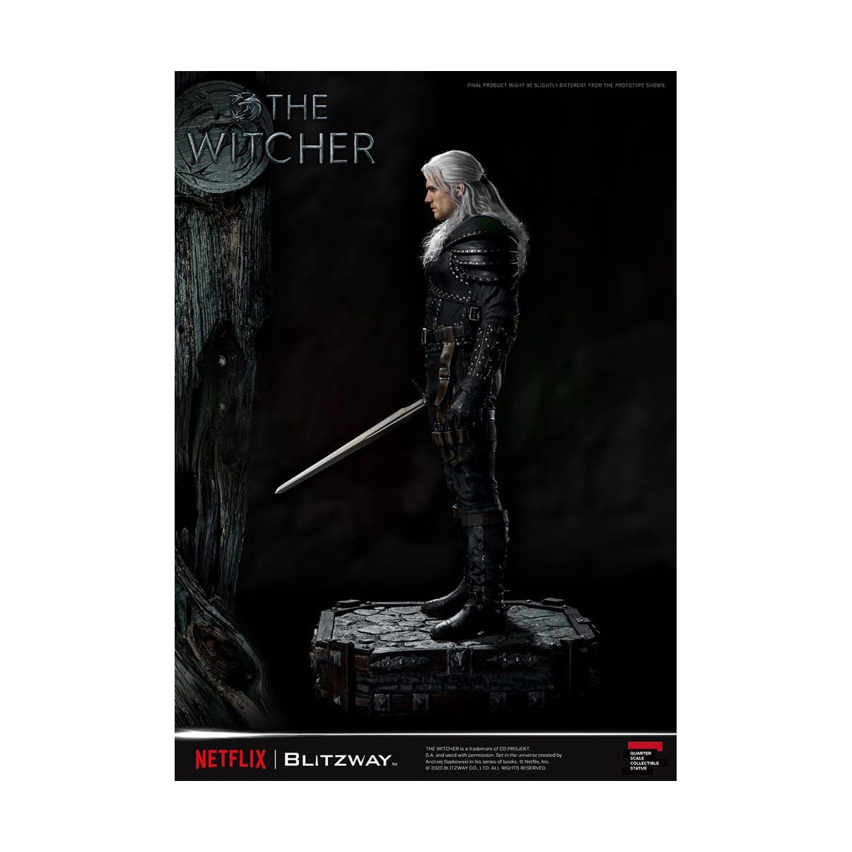 Blitzway - Estatua Geralt of Rivia 1/4 Escala Superior - The Witcher