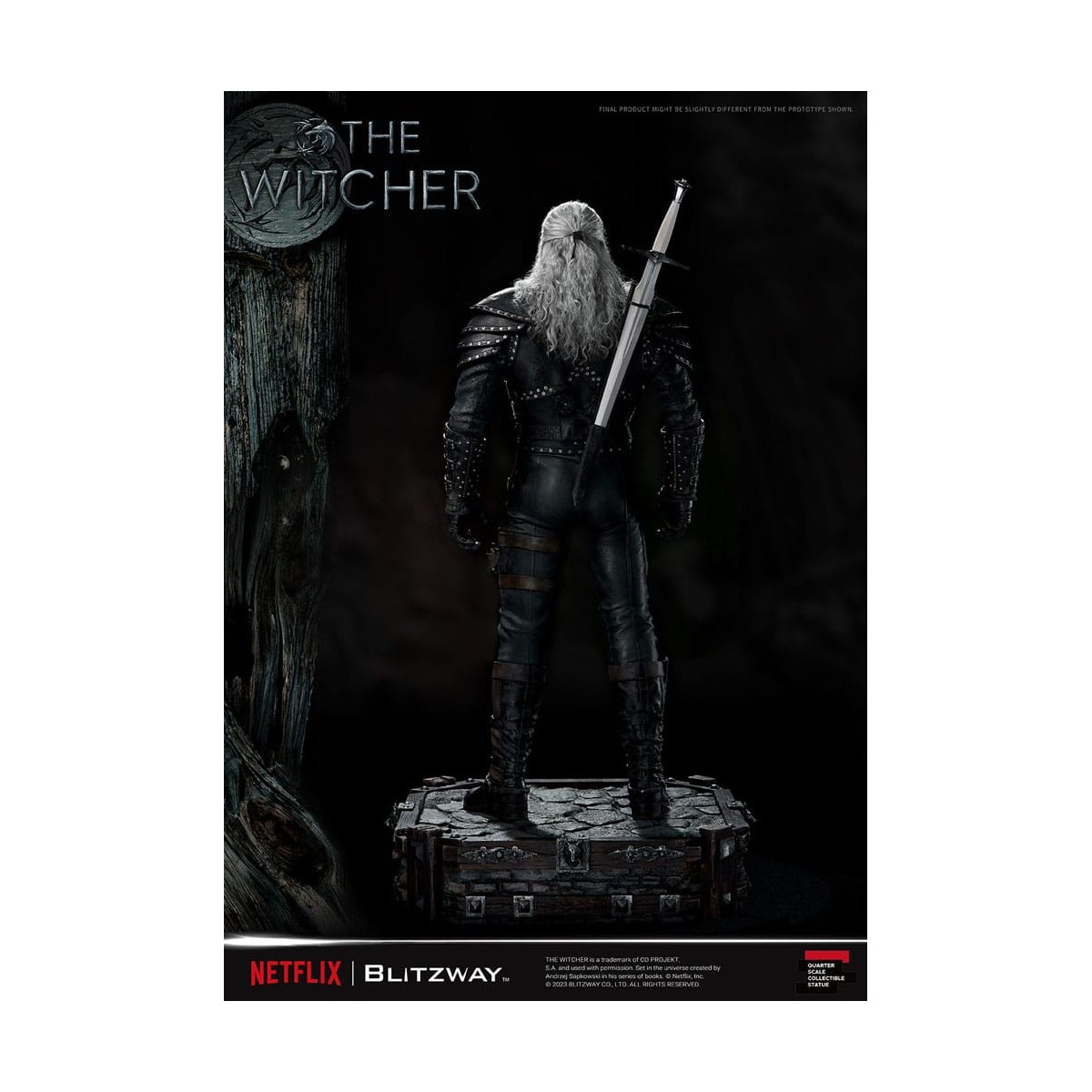 Blitzway - Estatua Geralt of Rivia 1/4 Escala Superior - The Witcher