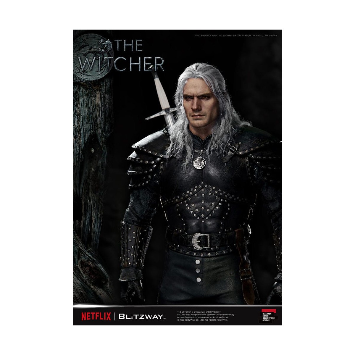 Blitzway - Estatua Geralt of Rivia 1/4 Escala Superior - The Witcher