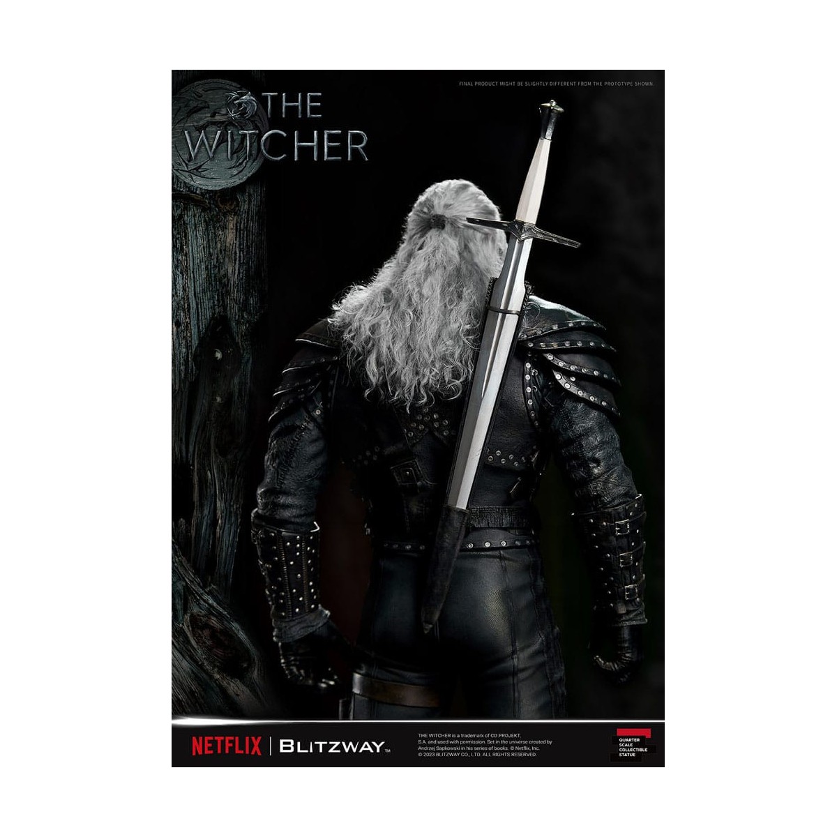 Blitzway - Estatua Geralt of Rivia 1/4 Escala Superior - The Witcher