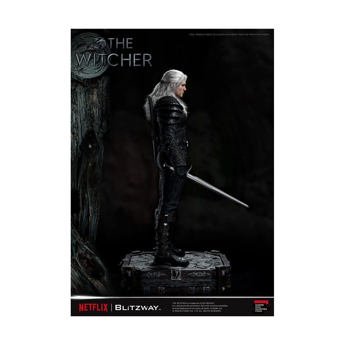 Blitzway - Estatua Geralt of Rivia 1/4 Escala Superior - The Witcher