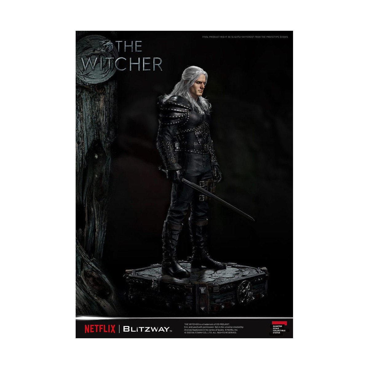 Blitzway - Estatua Geralt of Rivia 1/4 Escala Superior - The Witcher