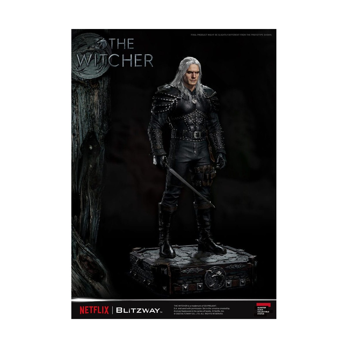 Blitzway - Estatua Geralt of Rivia 1/4 Escala Superior - The Witcher