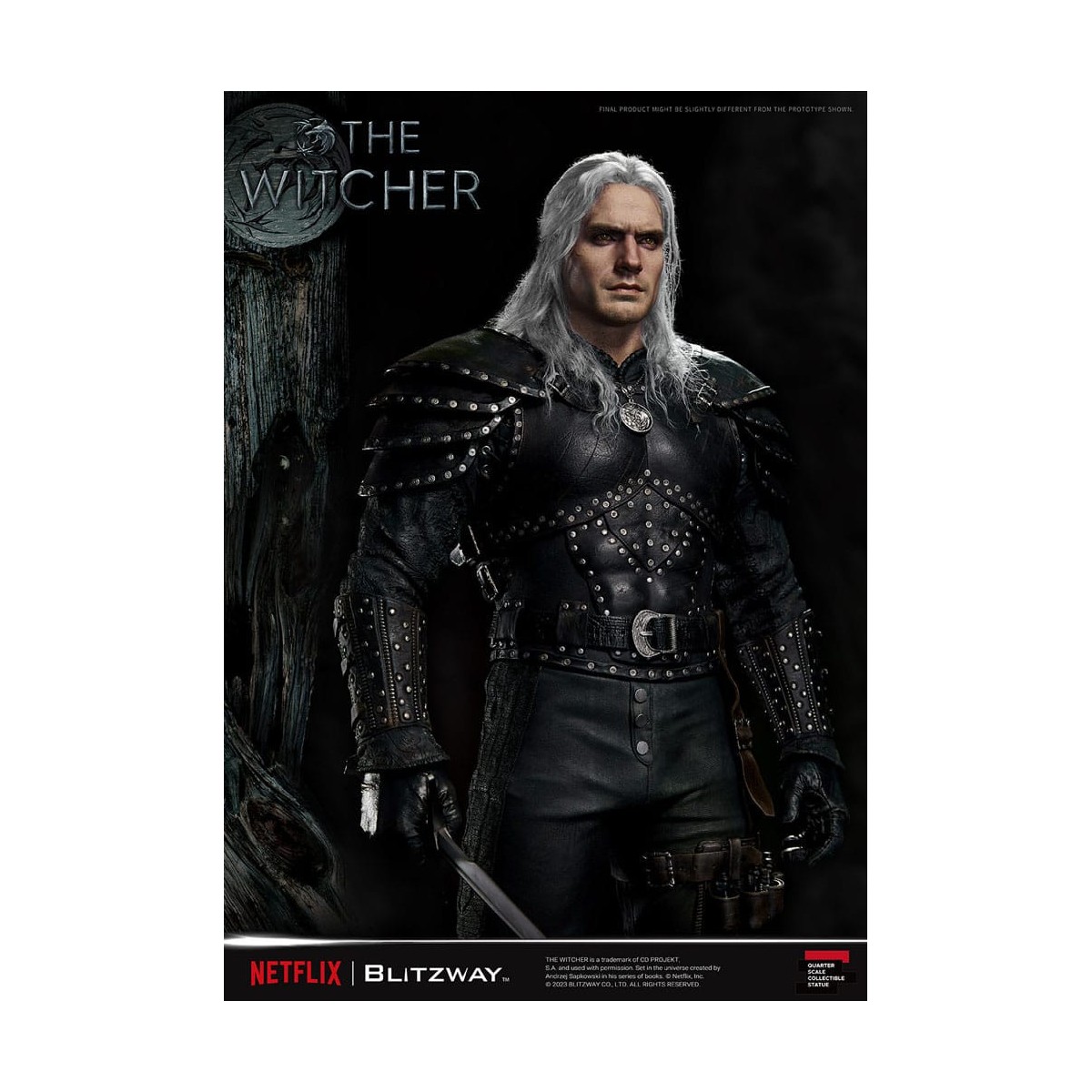 Blitzway - Estatua Geralt of Rivia 1/4 Escala Superior - The Witcher