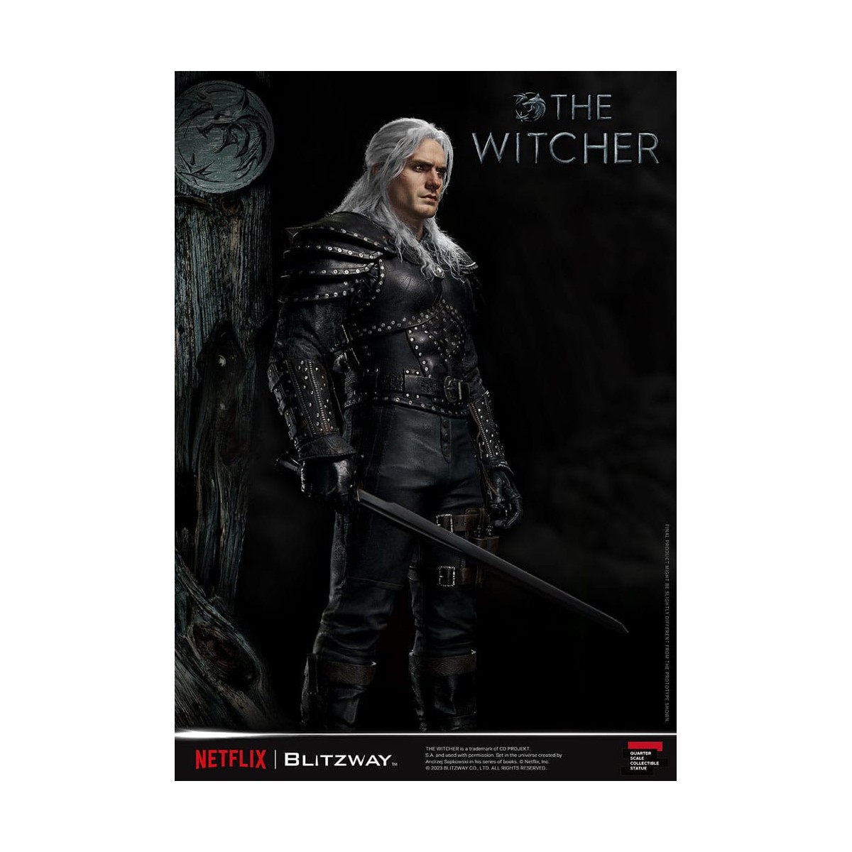 Blitzway - Estatua Geralt of Rivia 1/4 Escala Superior - The Witcher