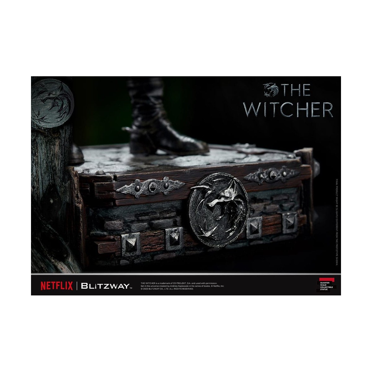 Blitzway - Estatua Geralt of Rivia 1/4 Escala Superior - The Witcher