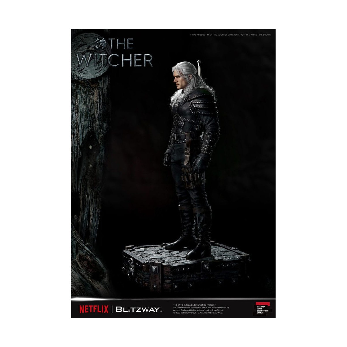 Blitzway - Estatua Geralt of Rivia 1/4 Escala Superior - The Witcher