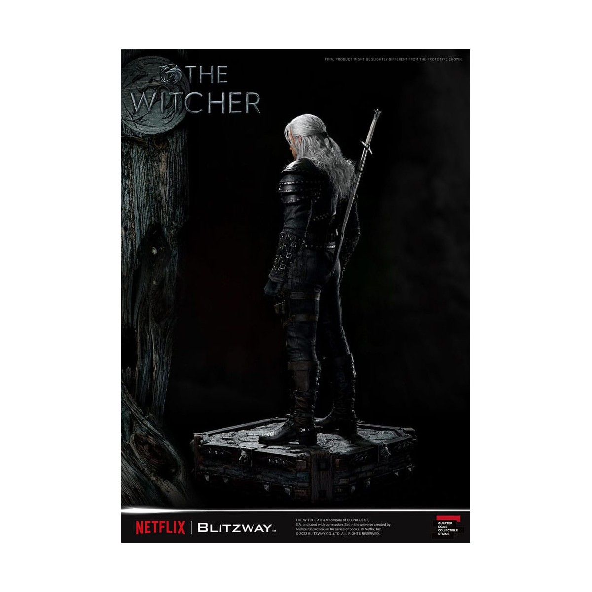 Blitzway - Estatua Geralt of Rivia 1/4 Escala Superior - The Witcher