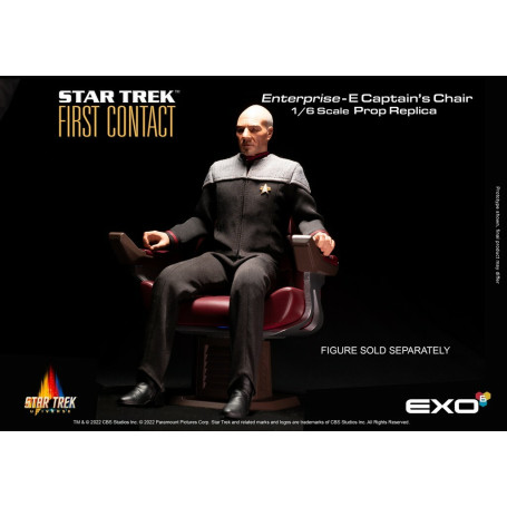 EXO-6 - Star Trek: Primer Contacto - Silla del Capitán Réplica de atrezo a escala 1:6