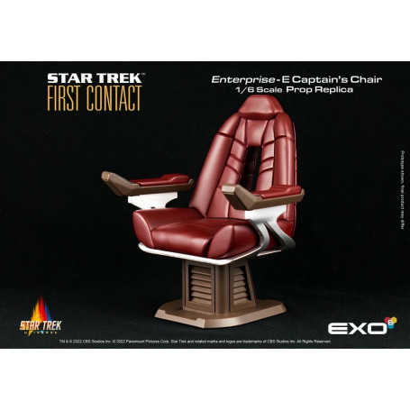 EXO-6 - Star Trek: Primer Contacto - Silla del Capitán Réplica de atrezo a escala 1:6