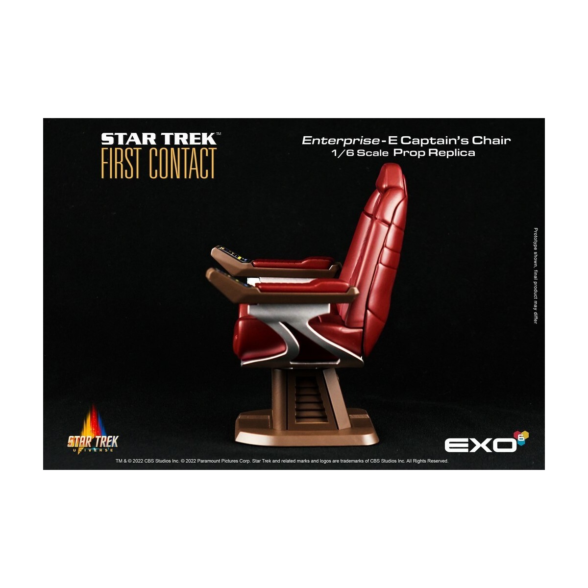 EXO-6 - Star Trek: Primer Contacto - Silla del Capitán Réplica de atrezo a escala 1:6