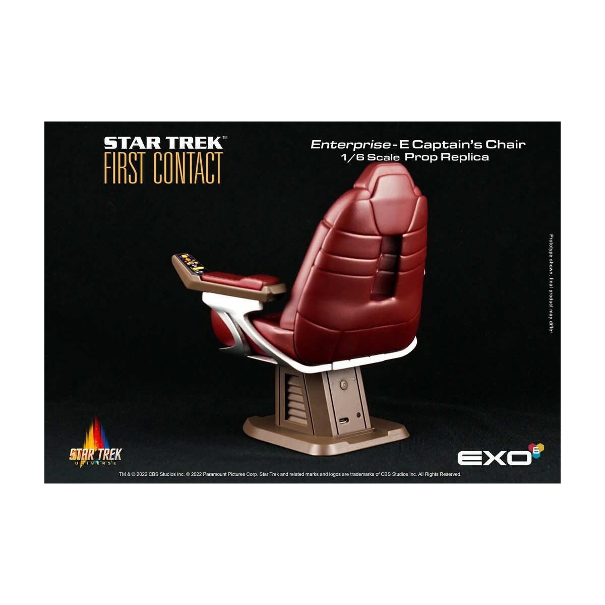 EXO-6 - Star Trek: Primer Contacto - Silla del Capitán Réplica de atrezo a escala 1:6