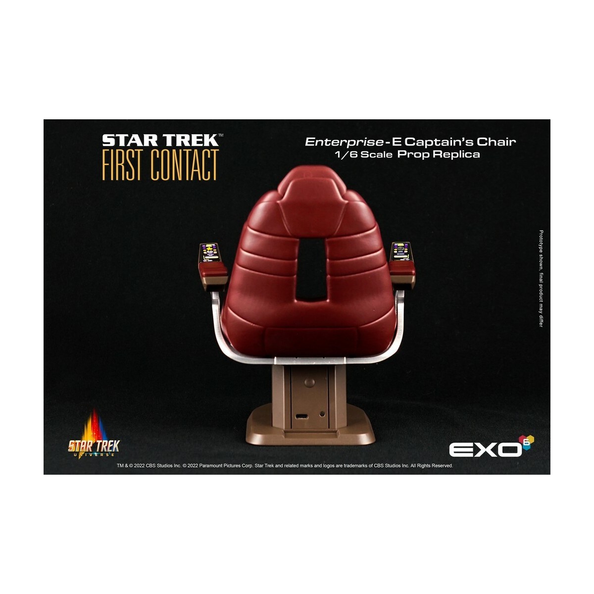 EXO-6 - Star Trek: Primer Contacto - Silla del Capitán Réplica de atrezo a escala 1:6