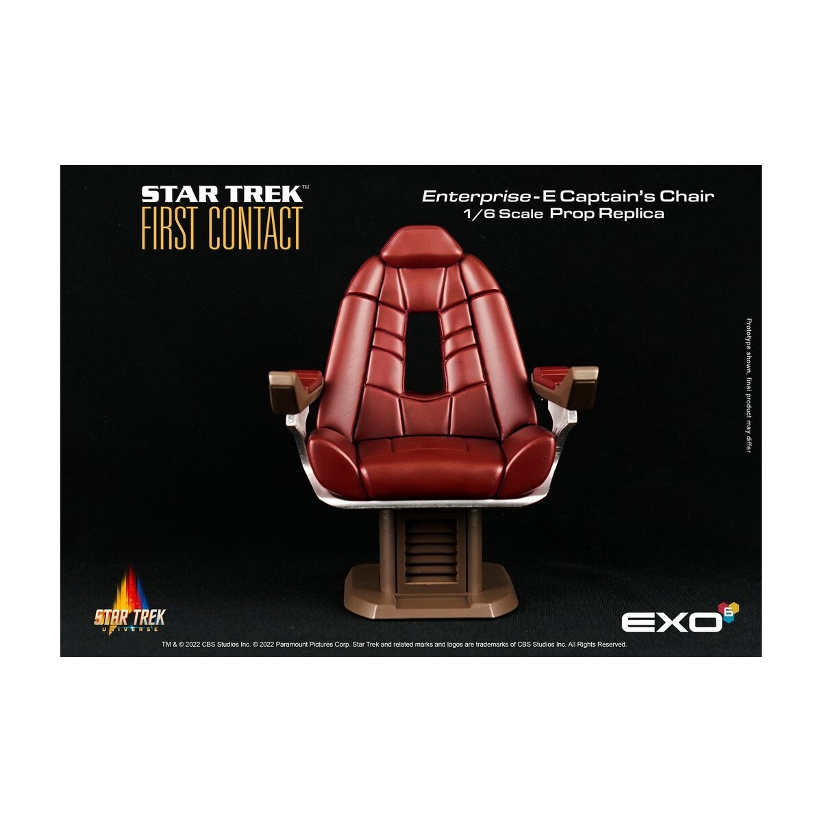 EXO-6 - Star Trek: Primer Contacto - Silla del Capitán Réplica de atrezo a escala 1:6