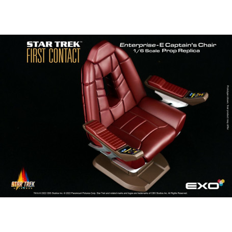 EXO-6 - Star Trek: Primer Contacto - Silla del Capitán Réplica de atrezo a escala 1:6