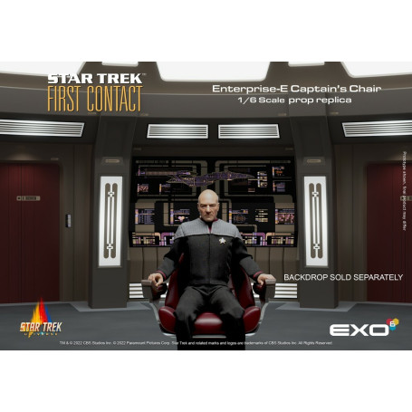 EXO-6 - Star Trek: Primer Contacto - Silla del Capitán Réplica de atrezo a escala 1:6