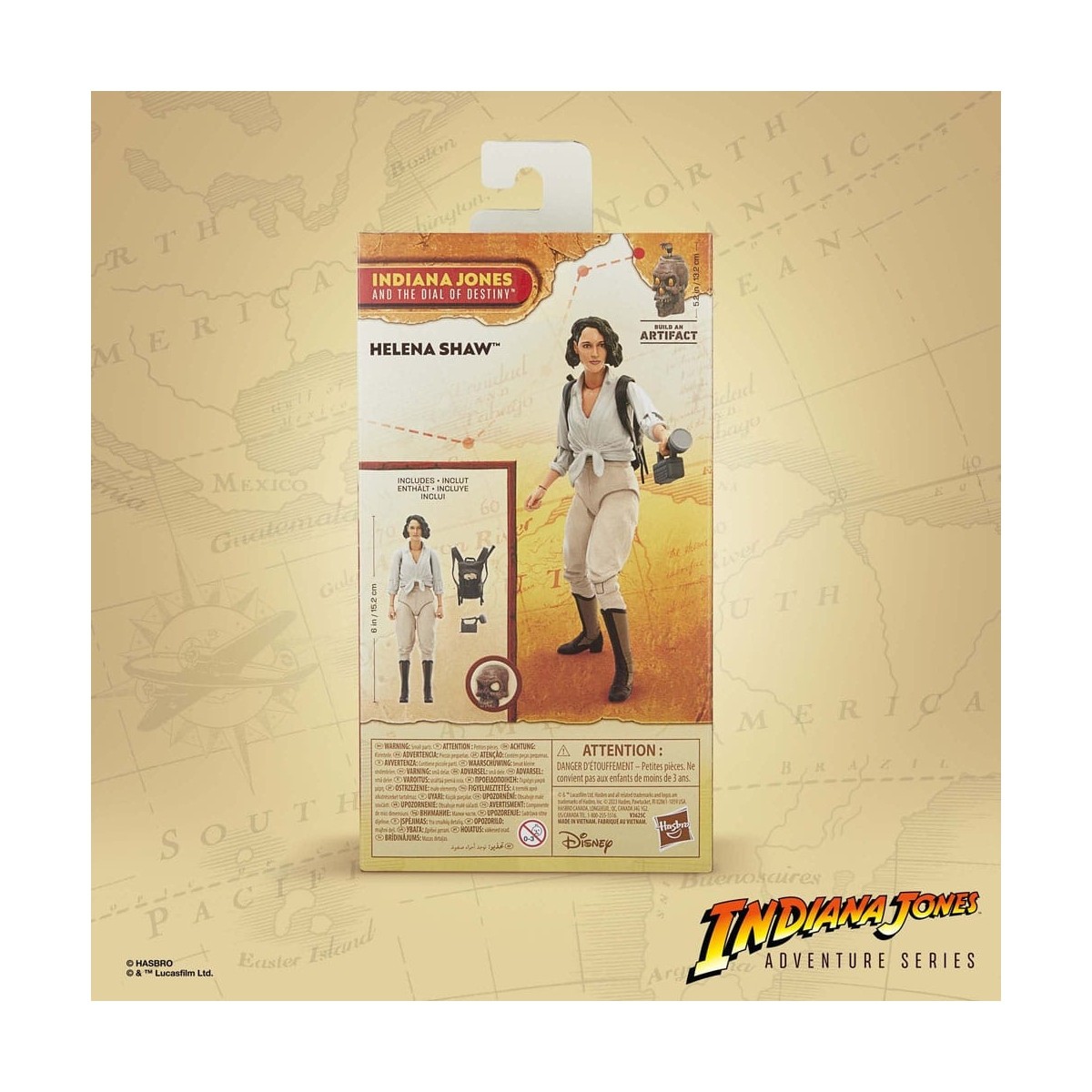 Hasbro - Helena Shaw - Indiana Jones Adventure Series: Indiana Jones y el dial del destino 1/12