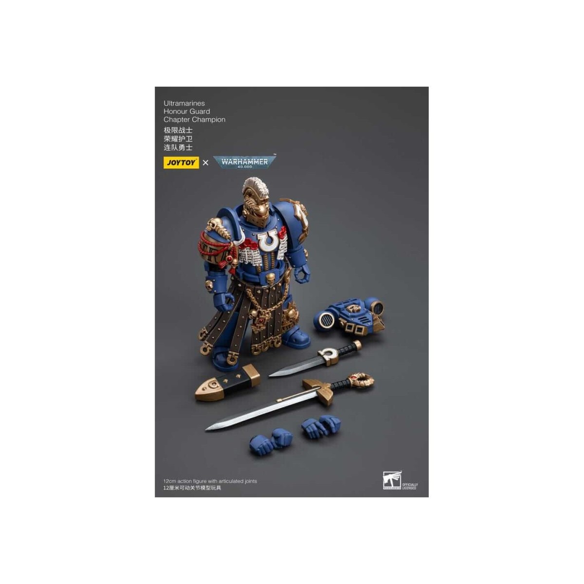 JoyToy - Marines Espaciales - Ultramarines - Guardia de Honor Capítulo Campeón 1/18 - Warhammer 40K