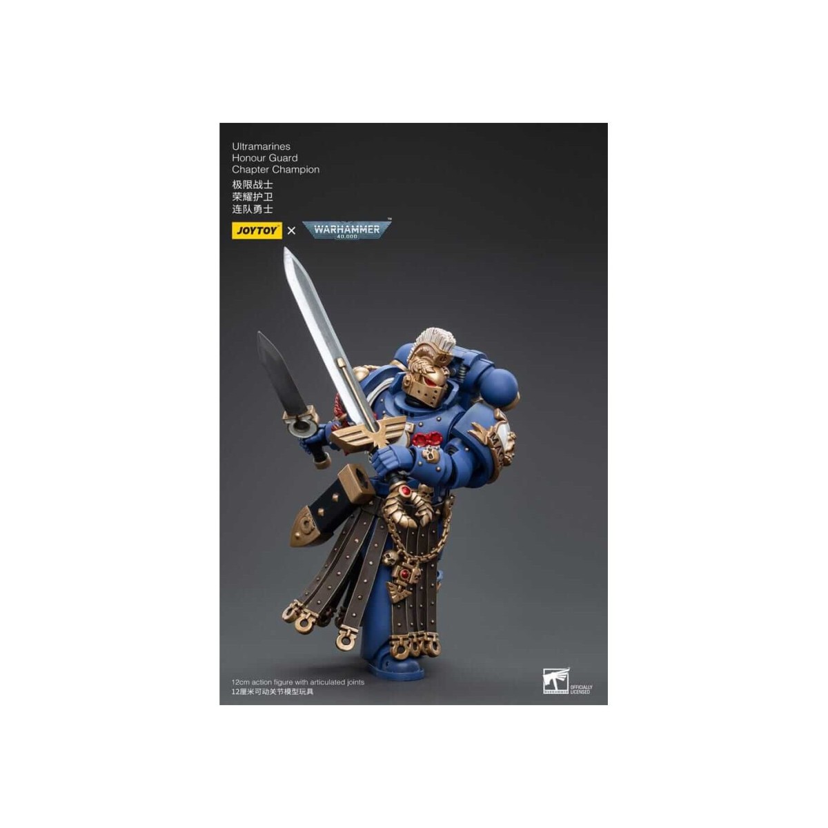 JoyToy - Marines Espaciales - Ultramarines - Guardia de Honor Capítulo Campeón 1/18 - Warhammer 40K