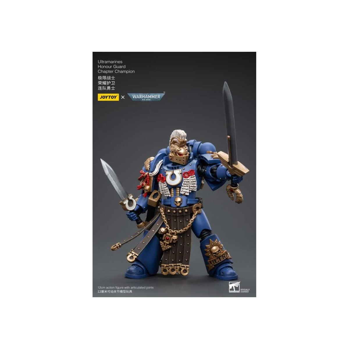 JoyToy - Marines Espaciales - Ultramarines - Guardia de Honor Capítulo Campeón 1/18 - Warhammer 40K