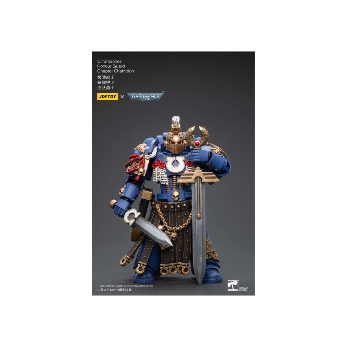 JoyToy - Marines Espaciales - Ultramarines - Guardia de Honor Capítulo Campeón 1/18 - Warhammer 40K