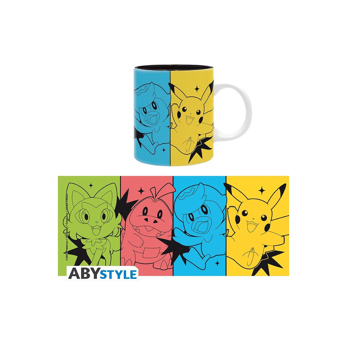 ABYstyle POKEMON - Taza - 320 ml - Escarlata y Morado Starters