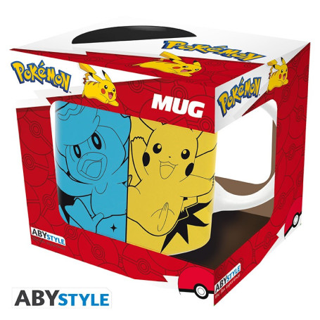 ABYstyle POKEMON - Taza - 320 ml - Escarlata y Morado Starters