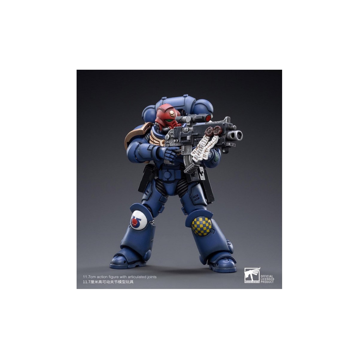JoyToy - Marines Espaciales - Ultramarines - Héroes del Capítulo Hermano Veterano Sargento Castor 1/18 - Warhammer 40K