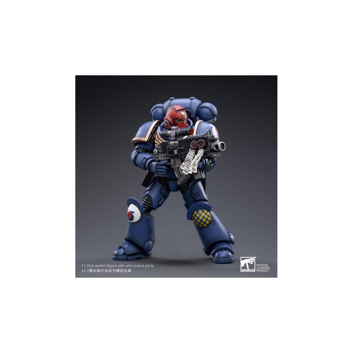 JoyToy - Marines Espaciales - Ultramarines - Héroes del Capítulo Hermano Veterano Sargento Castor 1/18 - Warhammer 40K