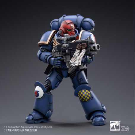 JoyToy - Marines Espaciales - Ultramarines - Héroes del Capítulo Hermano Veterano Sargento Castor 1/18 - Warhammer 40K