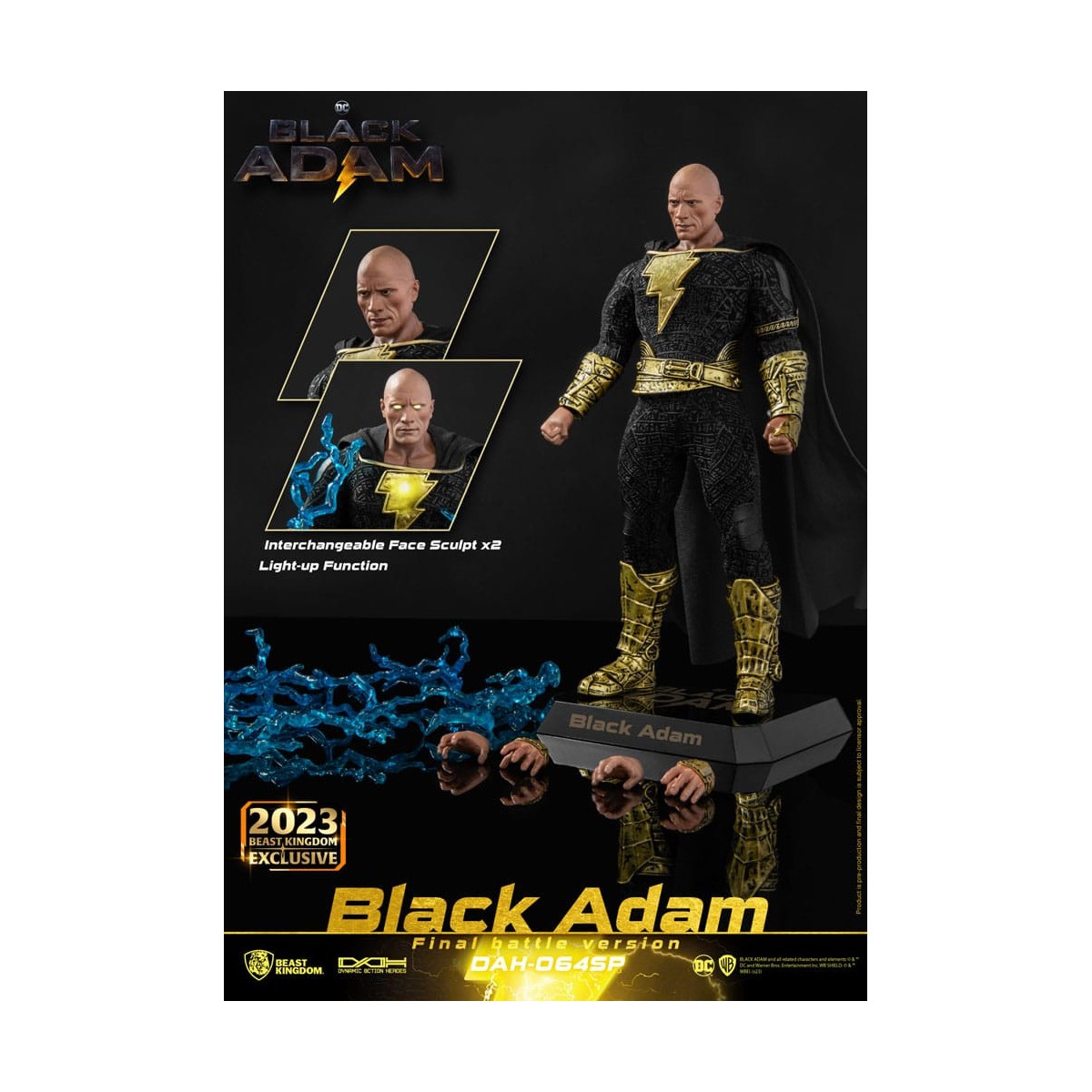 Beast Kingdom - Black Adam Final Battle Version - Black Adam - figura de acción 1/9 Dynamic Action Heroes