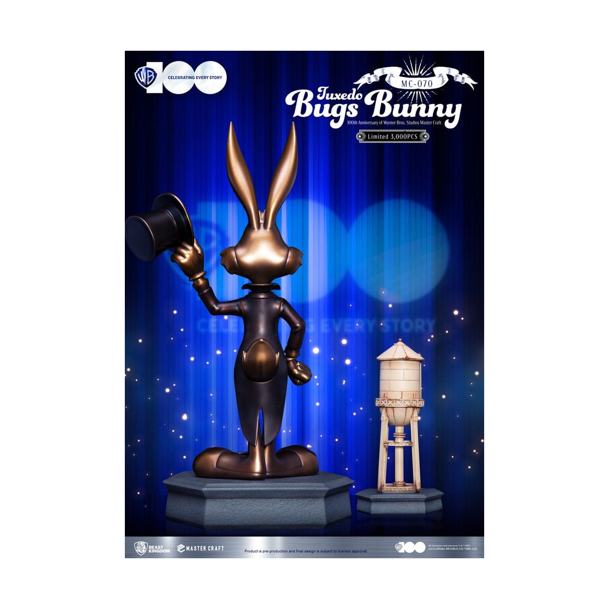 Beast Kingdom Disney - Master Craft - Tuxedo Bugs Bunny - Looney Tunes 100 aniversario de los estudios Warner Bros