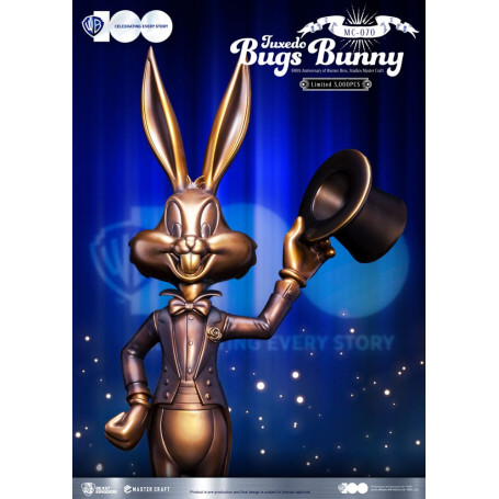 Beast Kingdom Disney - Master Craft - Tuxedo Bugs Bunny - Looney Tunes 100 aniversario de los estudios Warner Bros